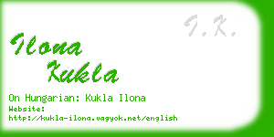 ilona kukla business card